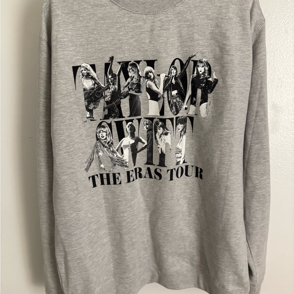 Taylor Swift Light Gray Eras Tour Sweatshirt
